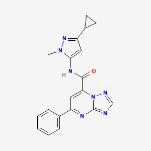 N-(3-cyclopropyl-1-methyl-1H-pyrazol-5-yl)-5-phenyl[1,2,4]triazolo[1,5-a]pyrimidine-7-carboxamide