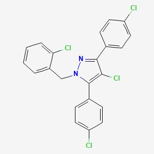 4-chloro-1-(2-chlorobenzyl)-3,5-bis(4-chlorophenyl)-1H-pyrazole