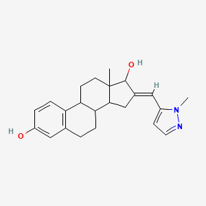 (16E)-16-[(1-methyl-1H-pyrazol-5-yl)methylidene]estra-1(10),2,4-triene-3,17-diol