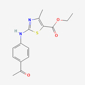 Ethyl 2-[(4-acetylphenyl)amino]-4-methyl-1,3-thiazole-5-carboxylate