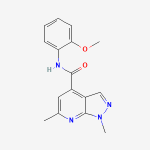 N-(2-methoxyphenyl)-1,6-dimethyl-1H-pyrazolo[3,4-b]pyridine-4-carboxamide