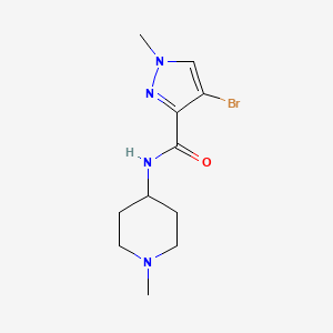 4-Bromo-1-methyl-N-(1-methyl-4-piperidinyl)-1H-pyrazole-3-carboxamide