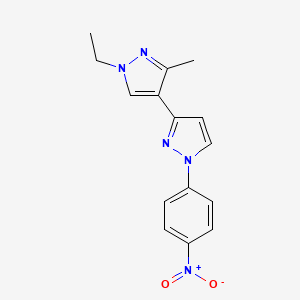 1'-ethyl-3'-methyl-1-(4-nitrophenyl)-1H,1'H-3,4'-bipyrazole