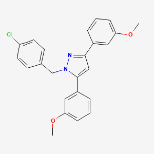 1-(4-chlorobenzyl)-3,5-bis(3-methoxyphenyl)-1H-pyrazole