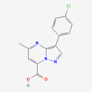 3-(4-Chlorophenyl)-5-methylpyrazolo[1,5-a]pyrimidine-7-carboxylic acid