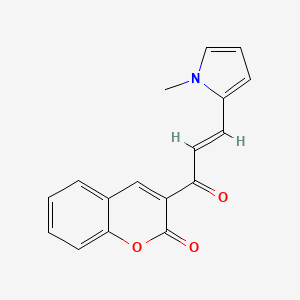 3-[(2E)-3-(1-methyl-1H-pyrrol-2-yl)prop-2-enoyl]-2H-chromen-2-one