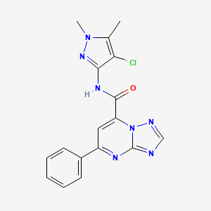 N-(4-chloro-1,5-dimethyl-1H-pyrazol-3-yl)-5-phenyl[1,2,4]triazolo[1,5-a]pyrimidine-7-carboxamide