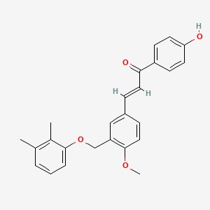 (2E)-3-{3-[(2,3-dimethylphenoxy)methyl]-4-methoxyphenyl}-1-(4-hydroxyphenyl)prop-2-en-1-one