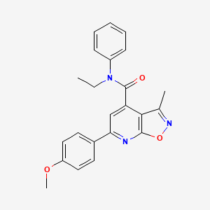 N-ethyl-6-(4-methoxyphenyl)-3-methyl-N-phenyl[1,2]oxazolo[5,4-b]pyridine-4-carboxamide