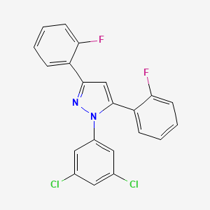 1-(3,5-dichlorophenyl)-3,5-bis(2-fluorophenyl)-1H-pyrazole