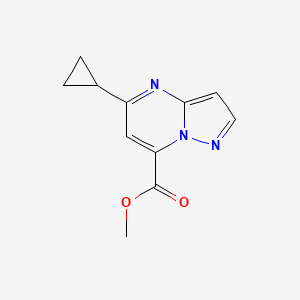 Methyl 5-cyclopropylpyrazolo[1,5-a]pyrimidine-7-carboxylate