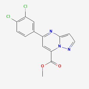 Methyl 5-(3,4-dichlorophenyl)pyrazolo[1,5-a]pyrimidine-7-carboxylate