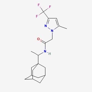 N~1~-[1-(1-Adamantyl)ethyl]-2-[5-methyl-3-(trifluoromethyl)-1H-pyrazol-1-YL]acetamide