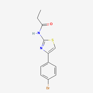 N-[4-(4-bromophenyl)-1,3-thiazol-2-yl]propanamide