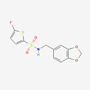 N-(Benzo[d][1,3]dioxol-5-ylmethyl)-5-fluorothiophene-2-sulfonamide