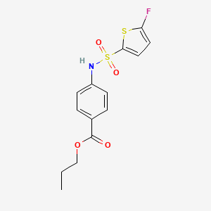 Propyl 4-((5-fluorothiophene)-2-sulfonamido)benzoate