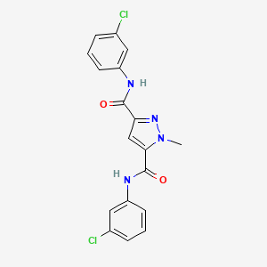 N,N'-bis(3-chlorophenyl)-1-methyl-1H-pyrazole-3,5-dicarboxamide