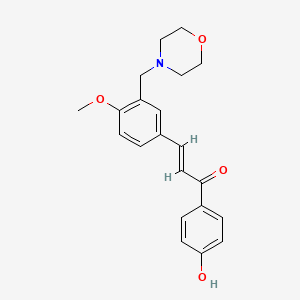 1-(4-Hydroxy-phenyl)-3-(4-methoxy-3-morpholin-4-ylmethyl-phenyl)-propenone