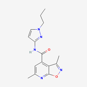 3,6-dimethyl-N-(1-propyl-1H-pyrazol-3-yl)[1,2]oxazolo[5,4-b]pyridine-4-carboxamide