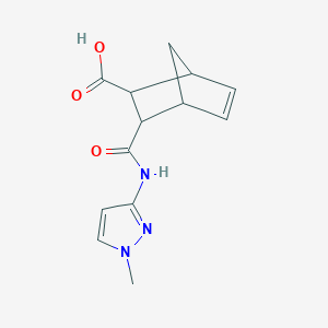 3-[(1-methyl-1H-pyrazol-3-yl)carbamoyl]bicyclo[2.2.1]hept-5-ene-2-carboxylic acid