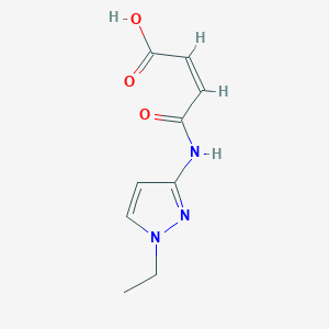 molecular formula C9H11N3O3 B10915485 (2Z)-4-[(1-ethyl-1H-pyrazol-3-yl)amino]-4-oxobut-2-enoic acid 