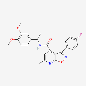 N-[1-(3,4-dimethoxyphenyl)ethyl]-3-(4-fluorophenyl)-6-methyl[1,2]oxazolo[5,4-b]pyridine-4-carboxamide