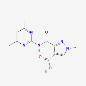 3-[(4,6-dimethylpyrimidin-2-yl)carbamoyl]-1-methyl-1H-pyrazole-4-carboxylic acid