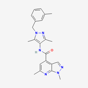 N-[3,5-dimethyl-1-(3-methylbenzyl)-1H-pyrazol-4-yl]-1,6-dimethyl-1H-pyrazolo[3,4-b]pyridine-4-carboxamide