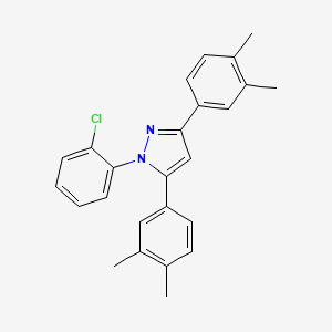 1-(2-chlorophenyl)-3,5-bis(3,4-dimethylphenyl)-1H-pyrazole