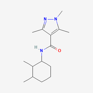 N-(2,3-dimethylcyclohexyl)-1,3,5-trimethyl-1H-pyrazole-4-carboxamide