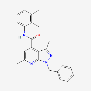 1-benzyl-N-(2,3-dimethylphenyl)-3,6-dimethyl-1H-pyrazolo[3,4-b]pyridine-4-carboxamide