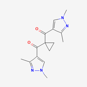 cyclopropane-1,1-diylbis[(1,3-dimethyl-1H-pyrazol-4-yl)methanone]