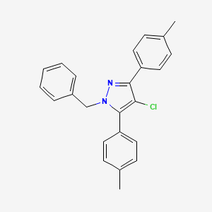 1-benzyl-4-chloro-3,5-bis(4-methylphenyl)-1H-pyrazole