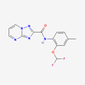 N-[2-(difluoromethoxy)-4-methylphenyl][1,2,4]triazolo[1,5-a]pyrimidine-2-carboxamide