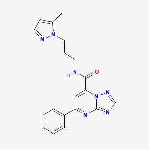 N-[3-(5-methyl-1H-pyrazol-1-yl)propyl]-5-phenyl[1,2,4]triazolo[1,5-a]pyrimidine-7-carboxamide