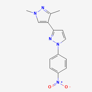 1',3'-dimethyl-1-(4-nitrophenyl)-1H,1'H-3,4'-bipyrazole