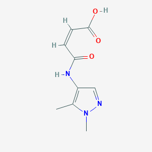 (2Z)-4-[(1,5-dimethyl-1H-pyrazol-4-yl)amino]-4-oxobut-2-enoic acid