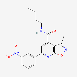 N-butyl-3-methyl-6-(3-nitrophenyl)[1,2]oxazolo[5,4-b]pyridine-4-carboxamide