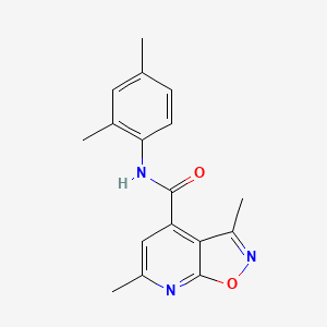 molecular formula C17H17N3O2 B10915919 N-(2,4-dimethylphenyl)-3,6-dimethyl[1,2]oxazolo[5,4-b]pyridine-4-carboxamide 