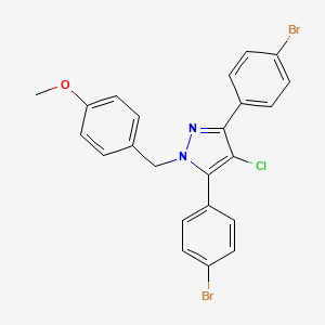 3,5-bis(4-bromophenyl)-4-chloro-1-(4-methoxybenzyl)-1H-pyrazole