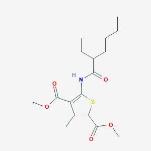 Dimethyl 5-[(2-ethylhexanoyl)amino]-3-methylthiophene-2,4-dicarboxylate