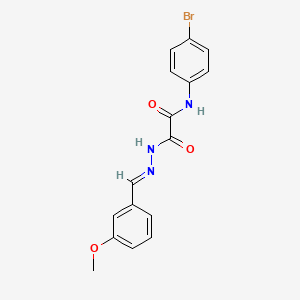 N-(4-bromophenyl)-2-[(2E)-2-(3-methoxybenzylidene)hydrazino]-2-oxoacetamide