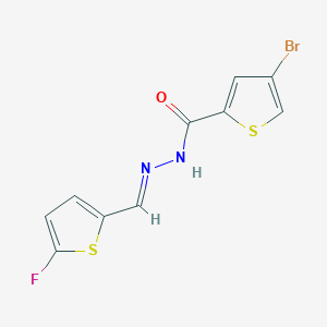 4-Bromo-N'-((5-fluorothiophen-2-yl)methylene)thiophene-2-carbohydrazide