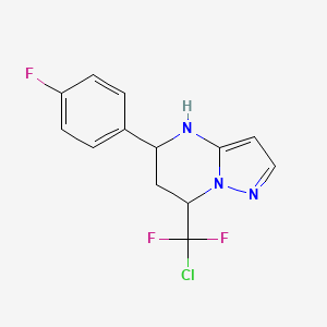 7-[Chloro(difluoro)methyl]-5-(4-fluorophenyl)-4,5,6,7-tetrahydropyrazolo[1,5-a]pyrimidine