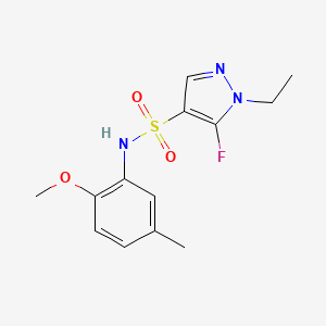 1-Ethyl-5-fluoro-N-(2-methoxy-5-methylphenyl)-1H-pyrazole-4-sulfonamide