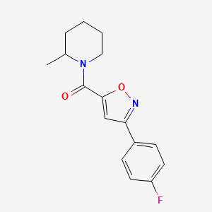 [3-(4-Fluorophenyl)-1,2-oxazol-5-yl](2-methylpiperidin-1-yl)methanone