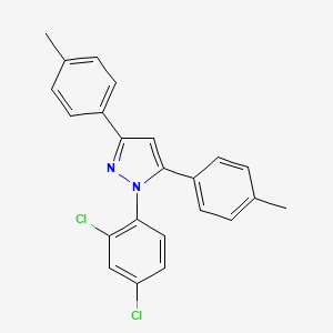 1-(2,4-dichlorophenyl)-3,5-bis(4-methylphenyl)-1H-pyrazole