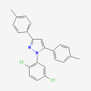 1-(2,5-dichlorophenyl)-3,5-bis(4-methylphenyl)-1H-pyrazole