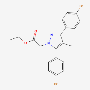 ethyl [3,5-bis(4-bromophenyl)-4-methyl-1H-pyrazol-1-yl]acetate