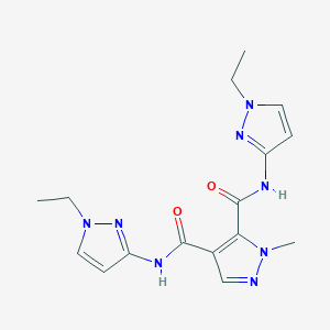 N,N'-bis(1-ethyl-1H-pyrazol-3-yl)-1-methyl-1H-pyrazole-4,5-dicarboxamide